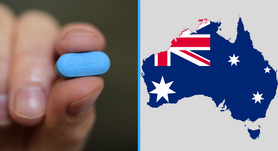 Australia map and truvada prep