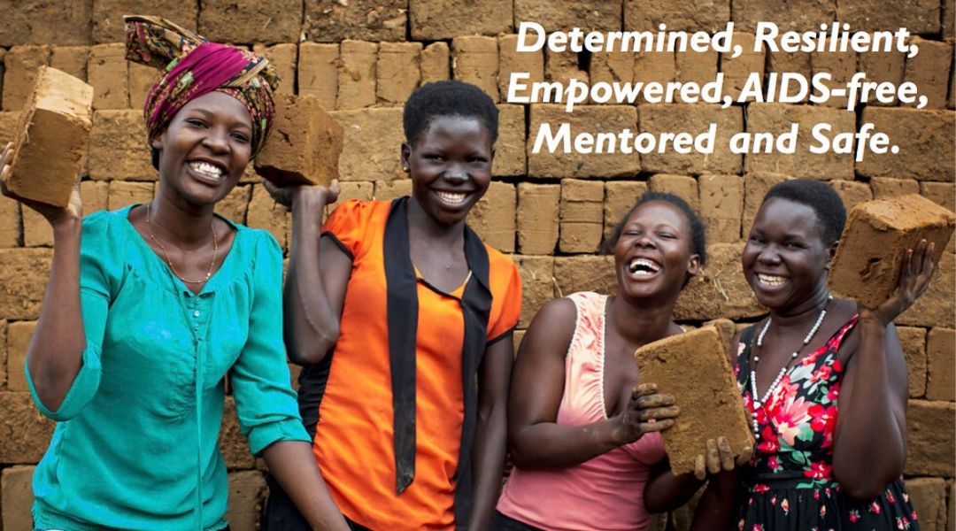  A photo of four sub saharan African women making clay bricks