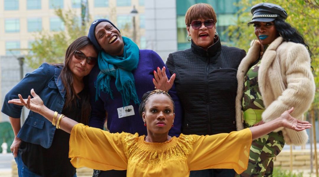 Trans women posing for a photo at UCSF