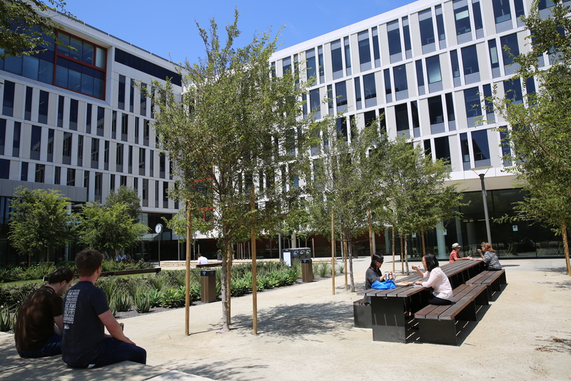 Mission Hall courtyard